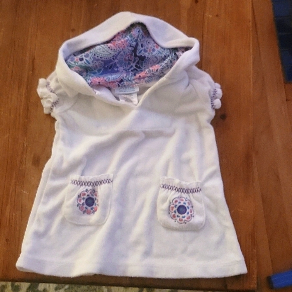 Terry cloth hooded cover-up size 12-18m